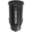 CANYON auto lādētājs C-20 PD 20W USB-C Melns