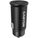 CANYON auto lādētājs C-20 PD 20W USB-C Melns