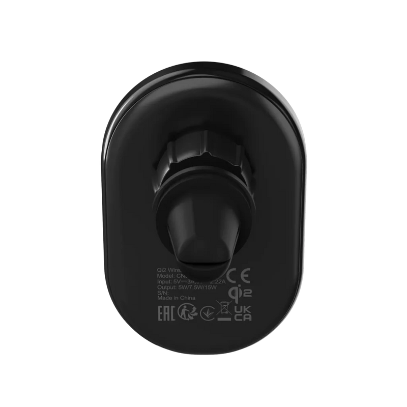 Беспроводное автомобильное зарядное устройство CANYON OnGrip 105 15 Вт Qi2 черный