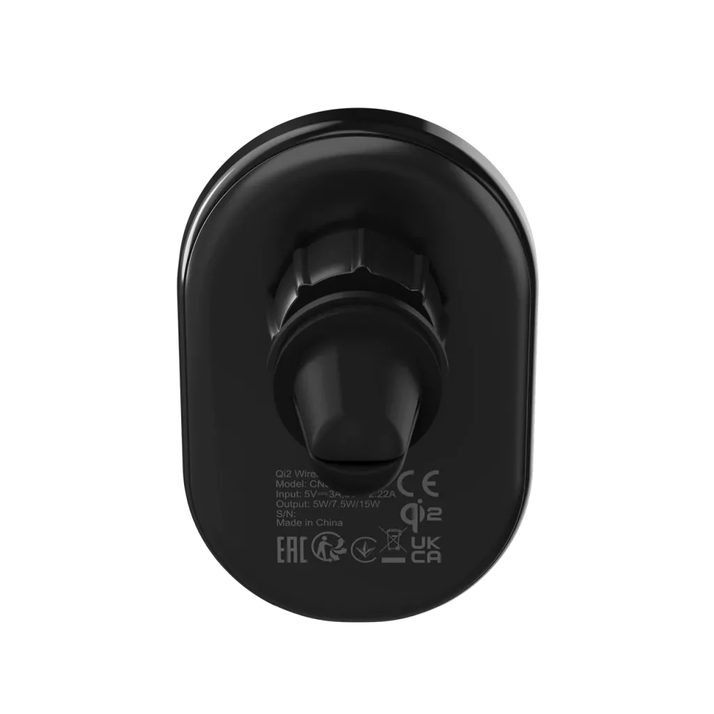 Беспроводное автомобильное зарядное устройство CANYON OnGrip 105 15 Вт Qi2 черный