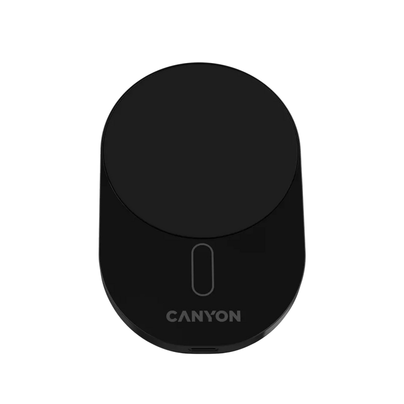 Беспроводное автомобильное зарядное устройство CANYON OnGrip 105 15 Вт Qi2 черный