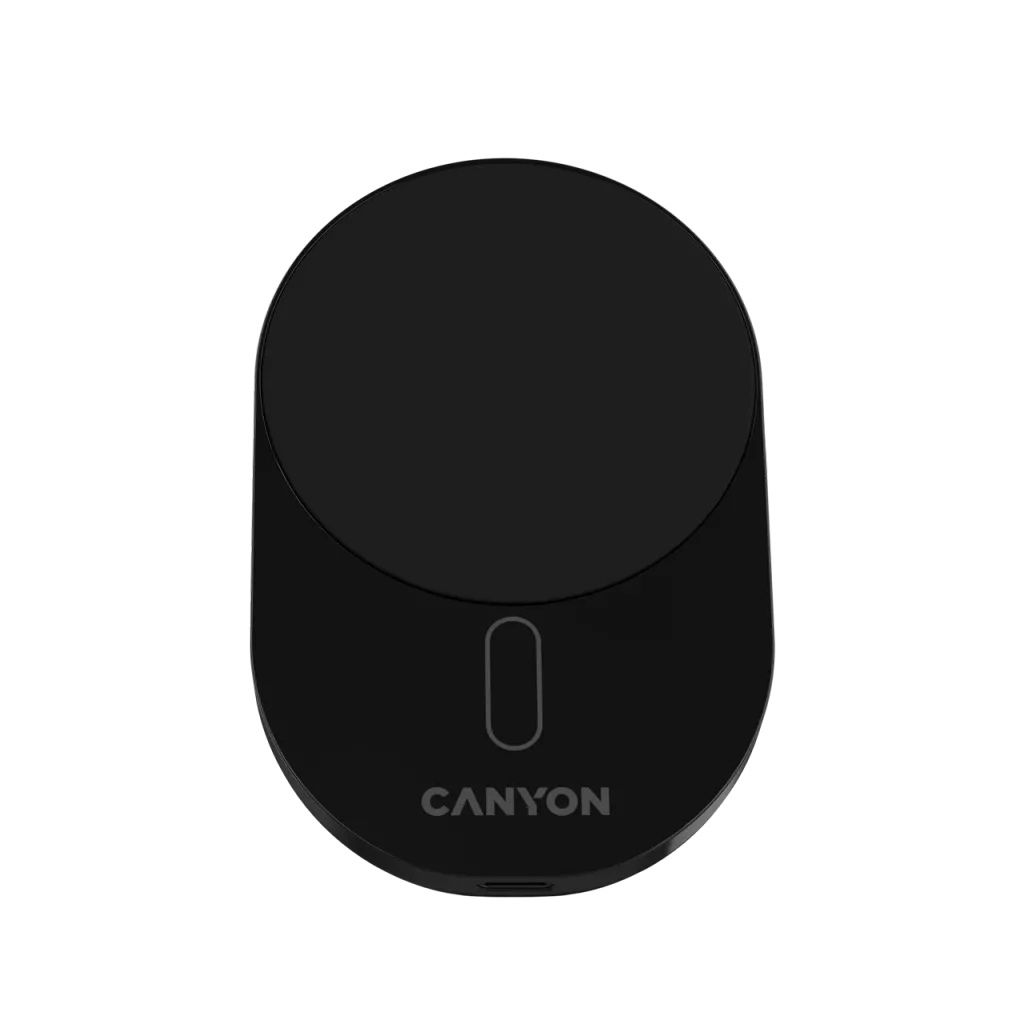 Беспроводное автомобильное зарядное устройство CANYON OnGrip 105 15 Вт Qi2 черный