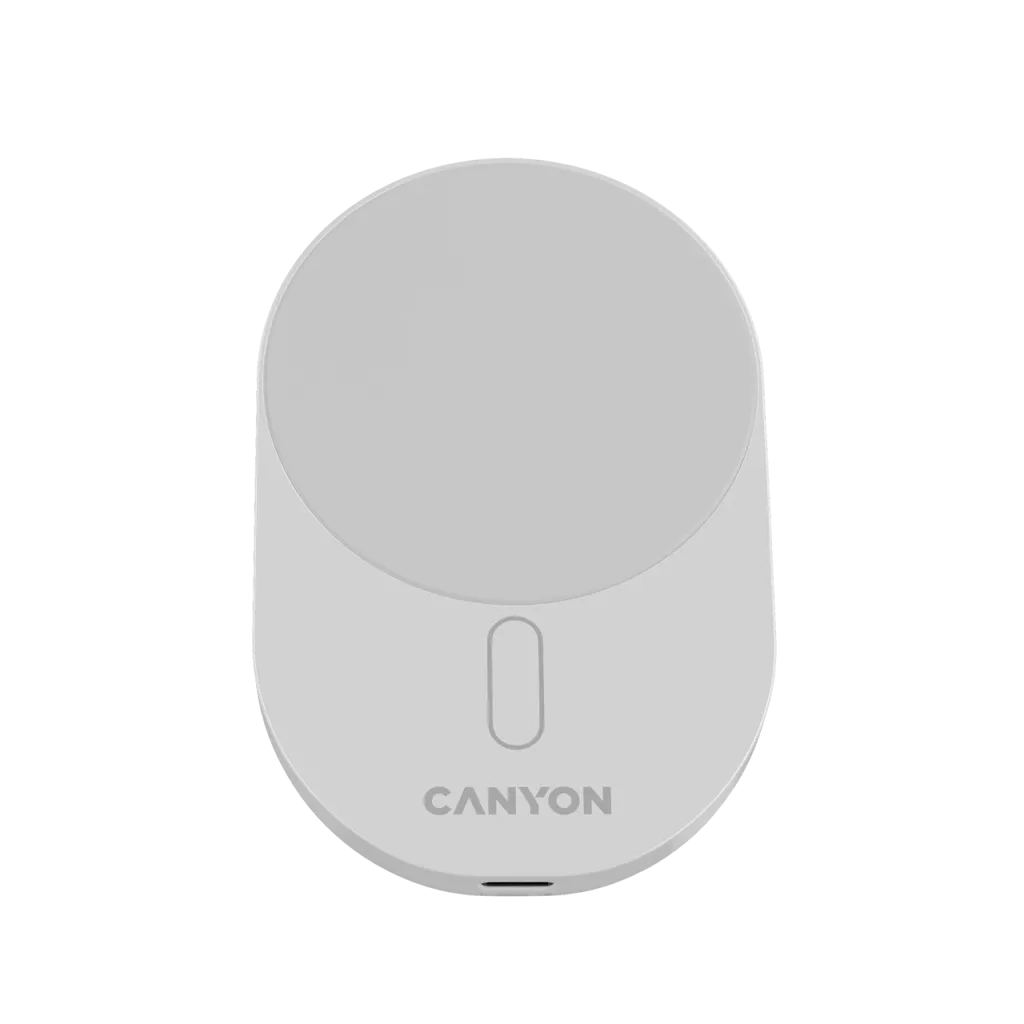 CANYON bezvadu automašīnas lādētājs OnGrip 105 15W Qi2 Balts