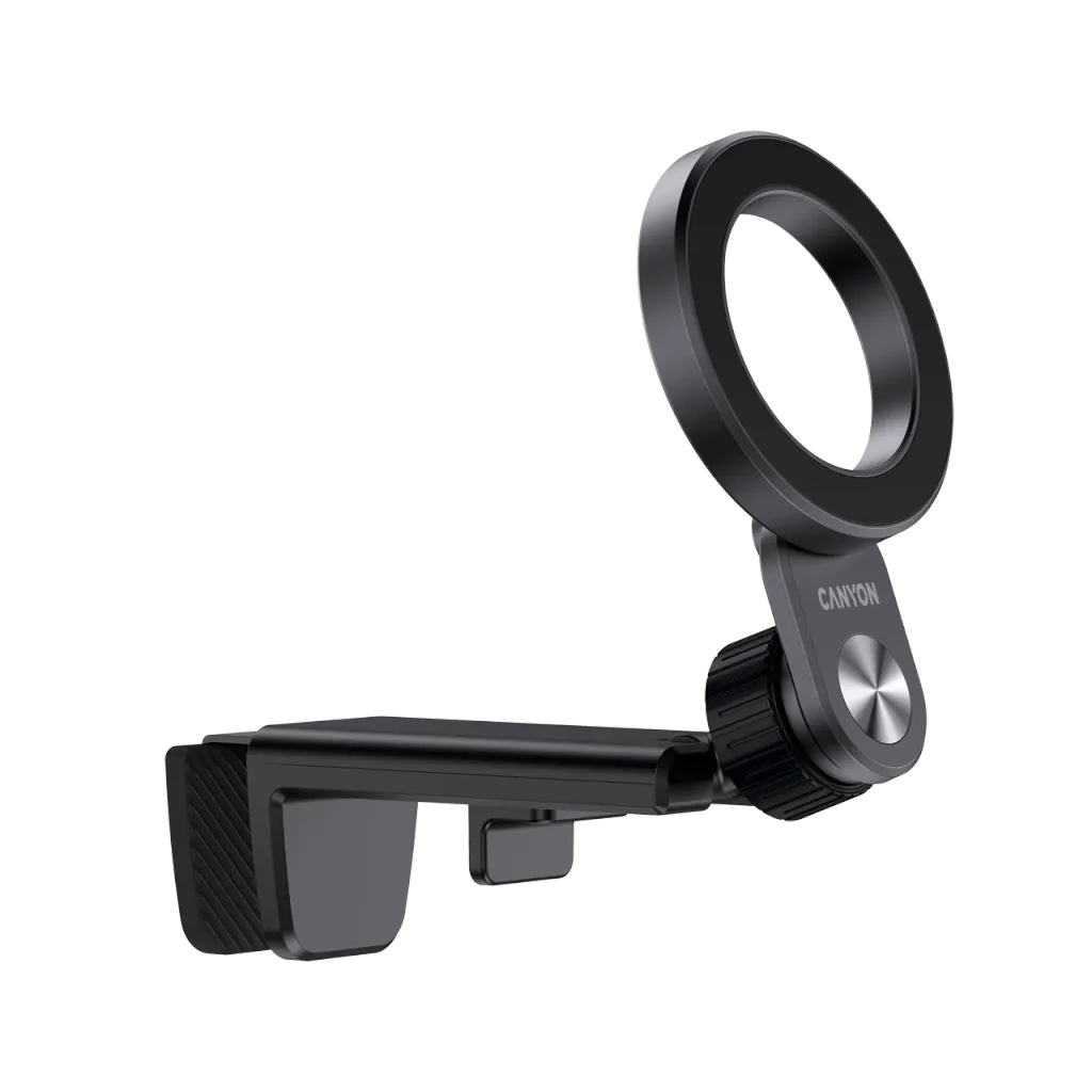 CANYON OnGrip 11 magnētiskais telefona turētājs ar klipsi, MagSafe, melns