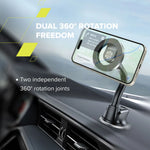 CANYON OnGrip 12 magnētiskais auto telefona turētājs, MagSafe, 2 stiprinājumi, melns