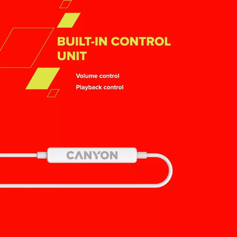 Наушники CANYON SEP-6 TYPE-C HiRes sound White