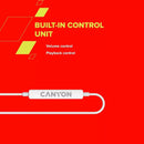 Наушники CANYON SEP-6 TYPE-C HiRes sound White