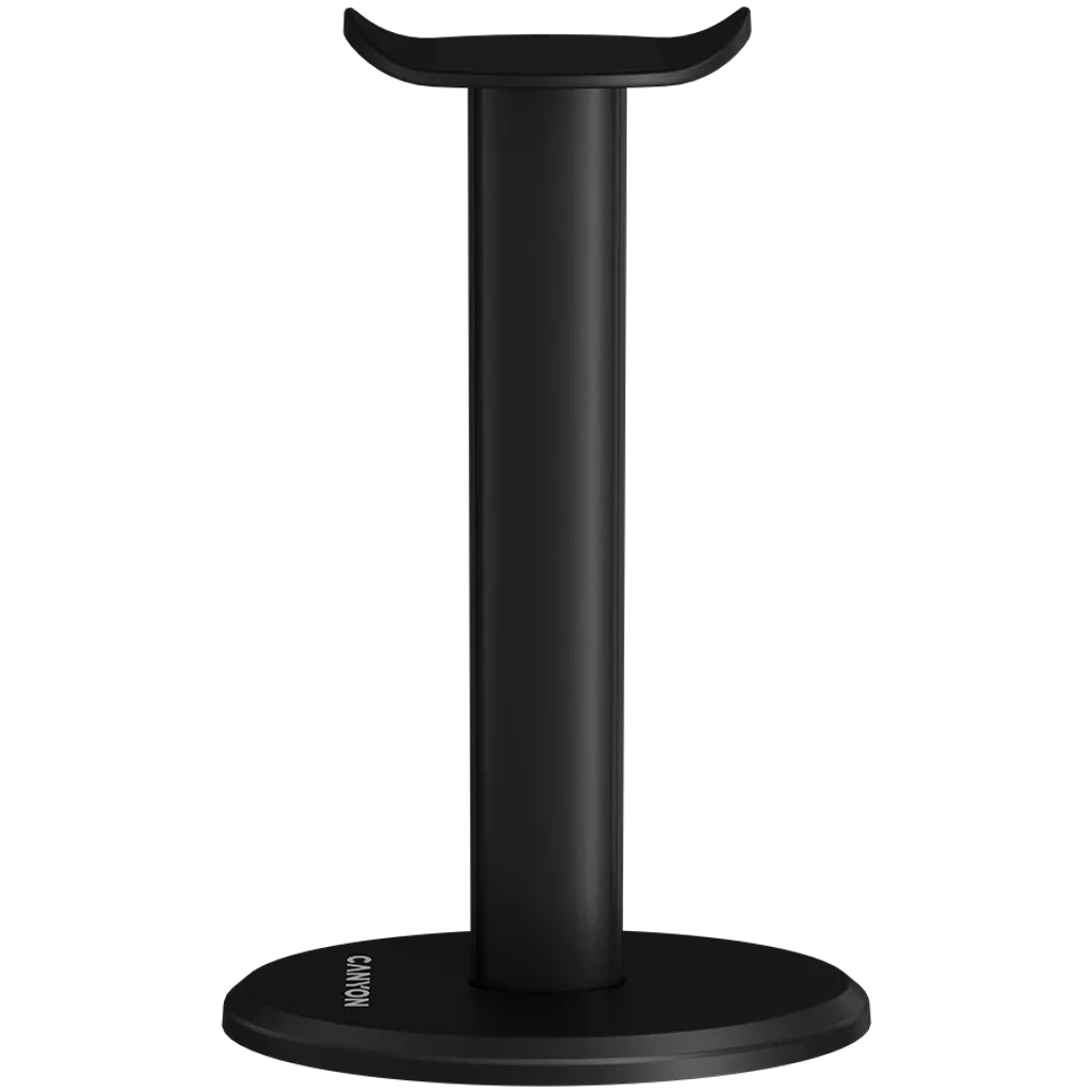 CANYON S1 austiņu statīvs, alumīnijs/ABS, līdz 2 kg, melns