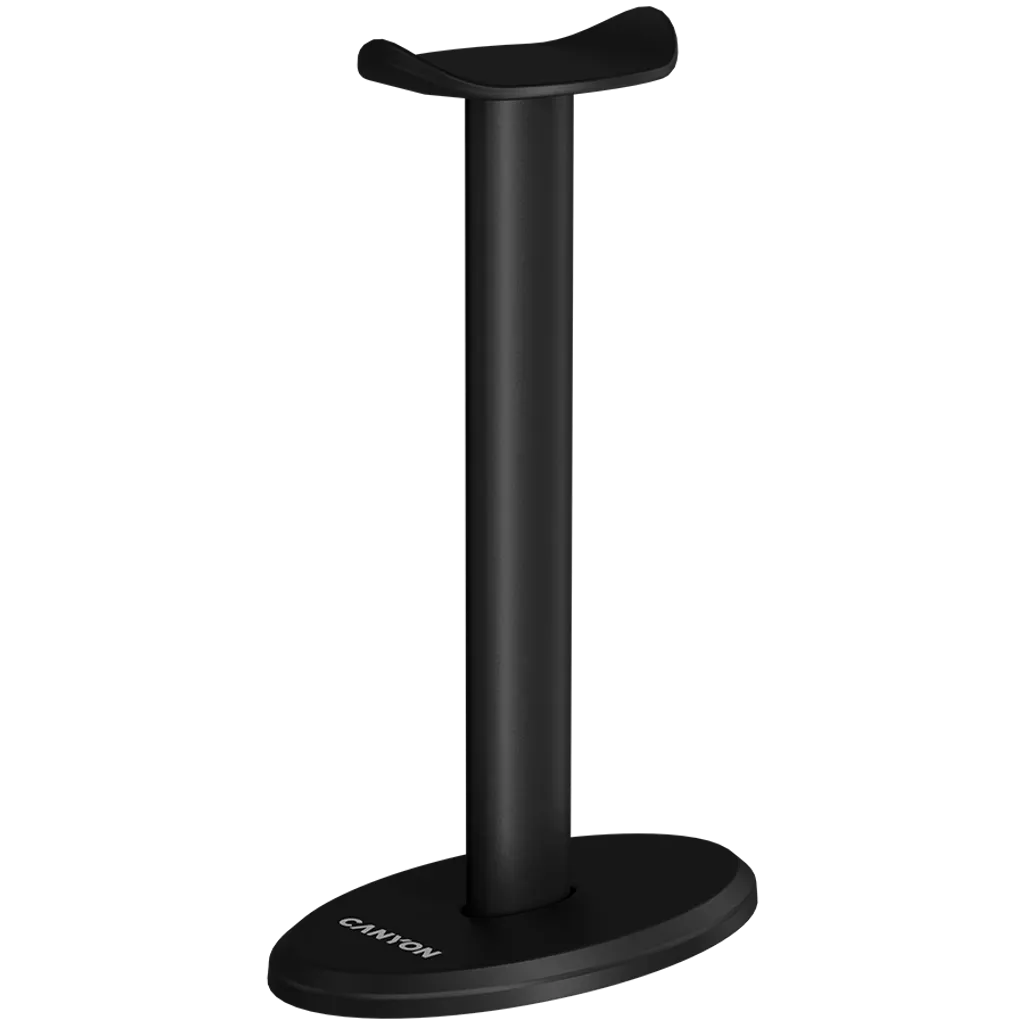 CANYON S1 austiņu statīvs, alumīnijs/ABS, līdz 2 kg, melns