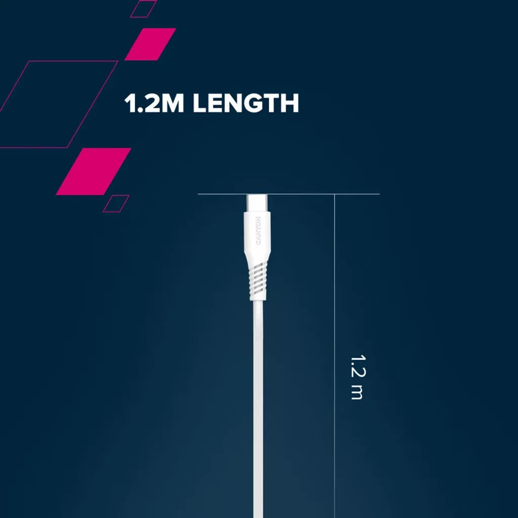 Кабель CANYON 27W USB-C to Lightning (с поддержкой Power Delivery, 1,2 м) белый