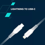 CANYON 27W kabelis USB-C uz Lightning (ar Power Delivery atbalstu, 2 m) balts