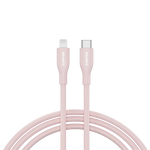 CANYON USB-C uz Lightning kabelis uzlādei un datu sinhronizācijai iPad, iPhone un AirPods ierīcēm ar līdz 60 W (3 A) PD ātro uzlādi un līdz 480 Mb/s datu pārraidi. MFI sertificēts, 1m, rozā