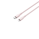 CANYON USB-C Lightning-kaabel laadimiseks ja andmete sünkroniseerimiseks iPadile, iPhone'ile ja AirPodidele kuni 60 W (3 A) PD kiirlaadimisega ja kuni 480 Mbps andmeedastusega. MFI sertifitseeritud, 1 m, roosa