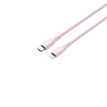 CANYON USB-C uz Lightning kabelis uzlādei un datu sinhronizācijai iPad, iPhone un AirPods ierīcēm ar līdz 60 W (3 A) PD ātro uzlādi un līdz 480 Mb/s datu pārraidi. MFI sertificēts, 1m, rozā