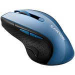CANYON MW-01 bezvadu optiskā pele, 1600 dpi, 6 pogas, zila/pelēka