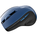 CANYON MW-01 bezvadu optiskā pele, 1600 dpi, 6 pogas, zila/pelēka