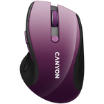 CANYON MW-01 bezvadu optiskā pele, 1600 dpi, 6 pogas, violeta