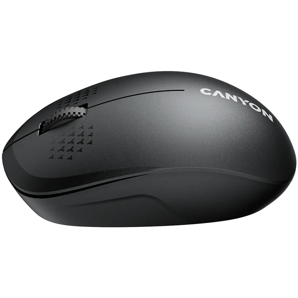 CANYON MW-04 Bluetooth bezvadu optiskā pele, 1200 dpi, 3 pogas, melna