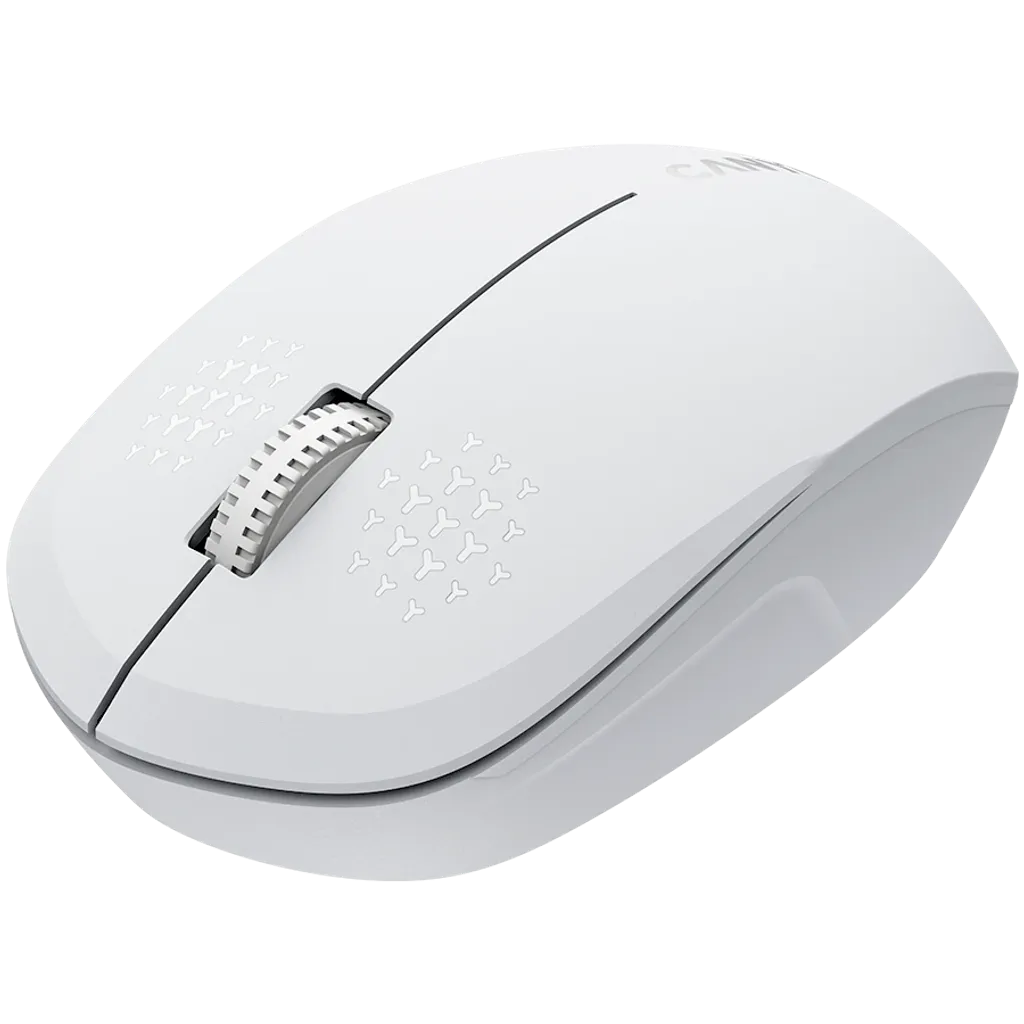 CANYON MW-04 Bluetooth bezvadu optiskā pele, 1200 dpi, 3 pogas, balta