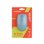 CANYON MW-12 bezvadu optiskā pele, 2400 dpi, 6 pogas, zila