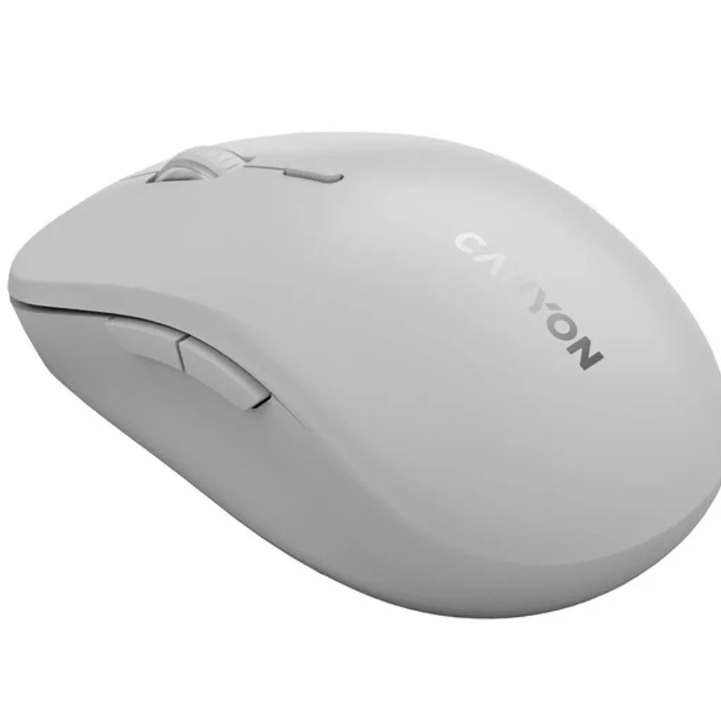 CANYON MW-12 bezvadu optiskā pele, 2400 dpi, 6 pogas, pelēka