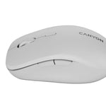 CANYON MW-12 bezvadu optiskā pele, 2400 dpi, 6 pogas, pelēka