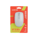 CANYON MW-12 bezvadu optiskā pele, 2400 dpi, 6 pogas, pelēka