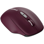CANYON MW-21 bezvadu optiskā pele, 1600 dpi, 7 pogas, bordo sarkana