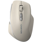 CANYON MW-21 bezvadu optiskā pele, 1600 dpi, 7 pogas, krēmkrāsa