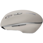 CANYON MW-21 bezvadu optiskā pele, 1600 dpi, 7 pogas, krēmkrāsa