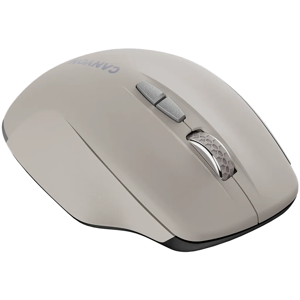 CANYON MW-21 bezvadu optiskā pele, 1600 dpi, 7 pogas, krēmkrāsa