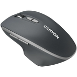 CANYON MW-21 bezvadu optiskā pele, 1600 dpi, 7 pogas, tumši pelēka