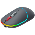 CANYON OnClick 22 bezvadu optiskā pele, 1600 dpi, RGB, tumši pelēka