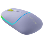 CANYON OnClick 22 bezvadu optiskā pele, 1600 dpi, RGB, lavandas krāsā