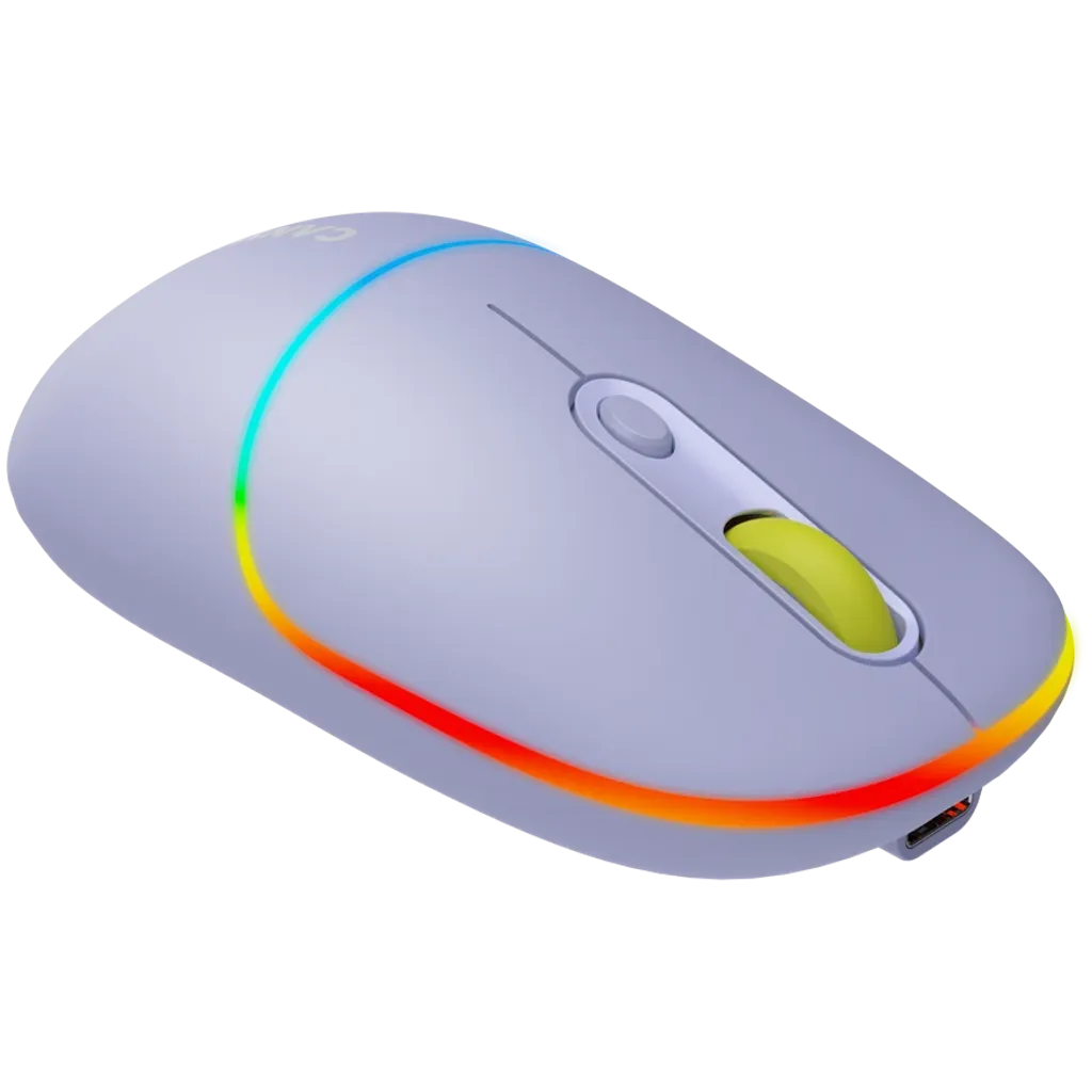 CANYON OnClick 22 bezvadu optiskā pele, 1600 dpi, RGB, lavandas krāsā