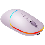 CANYON OnClick 22 bezvadu optiskā pele, 1600 dpi, RGB, pērļu rozā