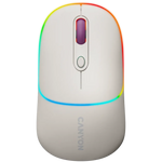 CANYON OnClick 22 bezvadu optiskā pele, 1600 dpi, RGB, rīsu krāsa