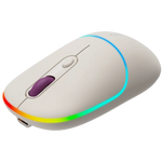 CANYON OnClick 22 bezvadu optiskā pele, 1600 dpi, RGB, rīsu krāsa