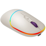 CANYON OnClick 22 bezvadu optiskā pele, 1600 dpi, RGB, rīsu krāsa