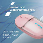 CANYON OnClick 24 bezvadu optiskā pele, 1200 dpi, Bluetooth, melna