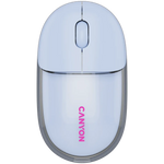 CANYON OnClick 24 bezvadu optiskā pele, 1200 dpi, Bluetooth, zila