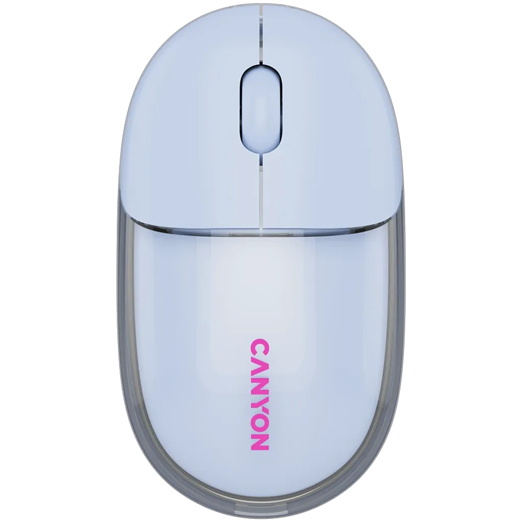 CANYON OnClick 24 bezvadu optiskā pele, 1200 dpi, Bluetooth, zila