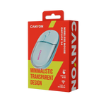 CANYON OnClick 24 bezvadu optiskā pele, 1200 dpi, Bluetooth, zila