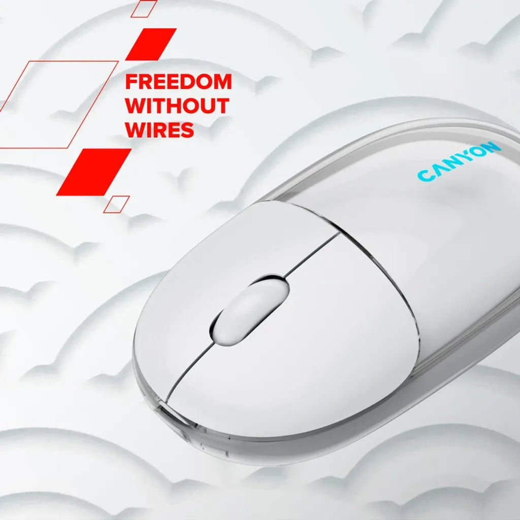 CANYON OnClick 24 bezvadu optiskā pele, 1200 dpi, Bluetooth, zila