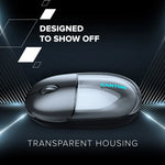 CANYON OnClick 24 bezvadu optiskā pele, 1200 dpi, Bluetooth, zila