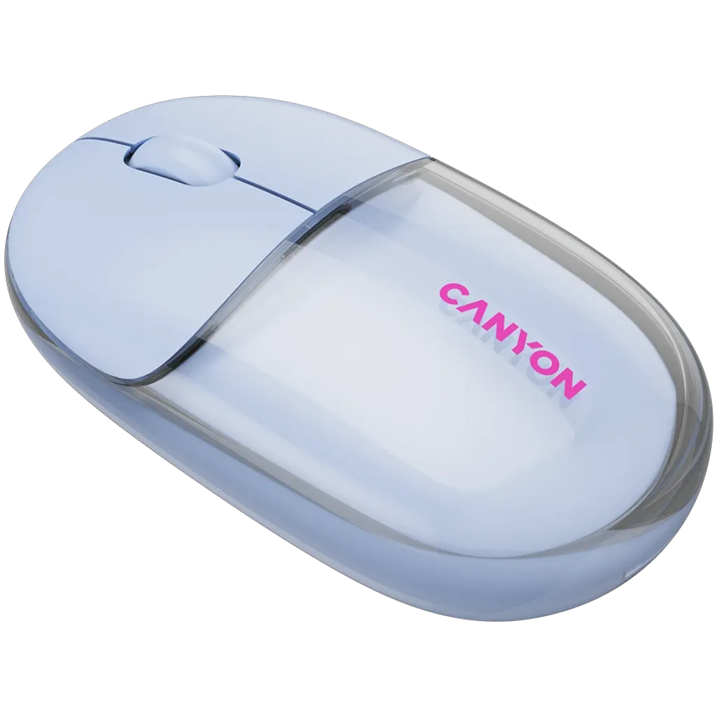 CANYON OnClick 24 bezvadu optiskā pele, 1200 dpi, Bluetooth, zila
