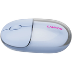 CANYON OnClick 24 bezvadu optiskā pele, 1200 dpi, Bluetooth, zila