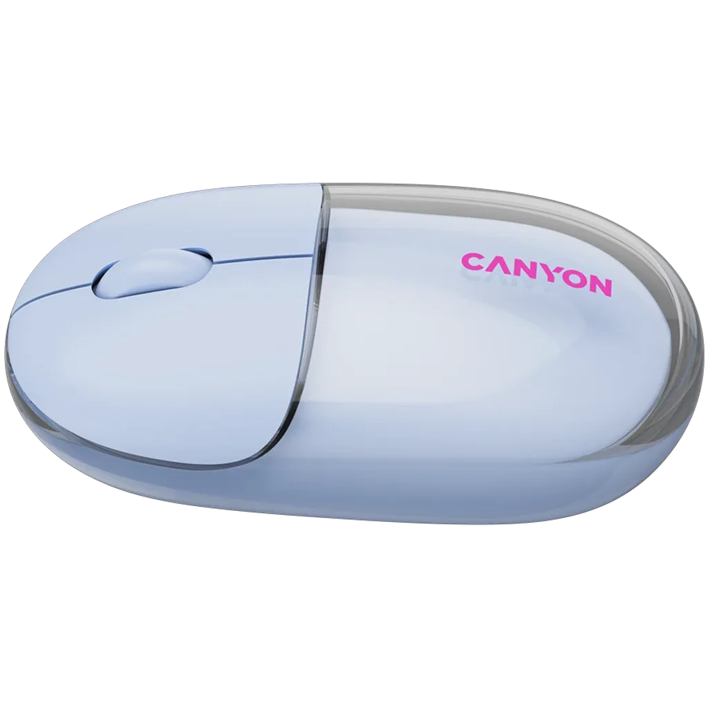 CANYON OnClick 24 bezvadu optiskā pele, 1200 dpi, Bluetooth, zila