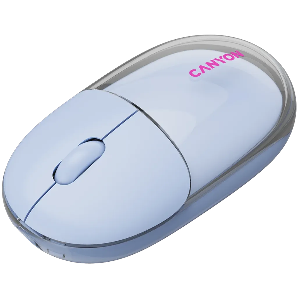 CANYON OnClick 24 bezvadu optiskā pele, 1200 dpi, Bluetooth, zila