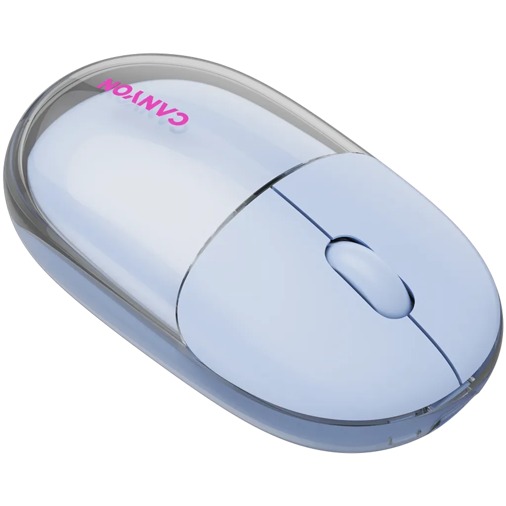 CANYON OnClick 24 bezvadu optiskā pele, 1200 dpi, Bluetooth, zila